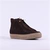Paul Green Hidden Bungee Lace Hi Top - Chocolate Suede